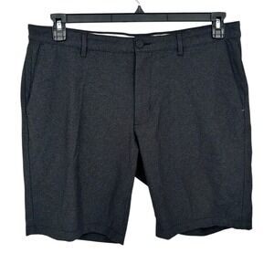 Tommy Bahama Mens Shorts Dark Gray Micro Dot Flat Front Casual Size 38